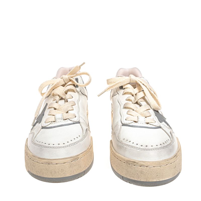 Tenis-Golden-Goose-Forty-Two-Branco-e-Cinza-