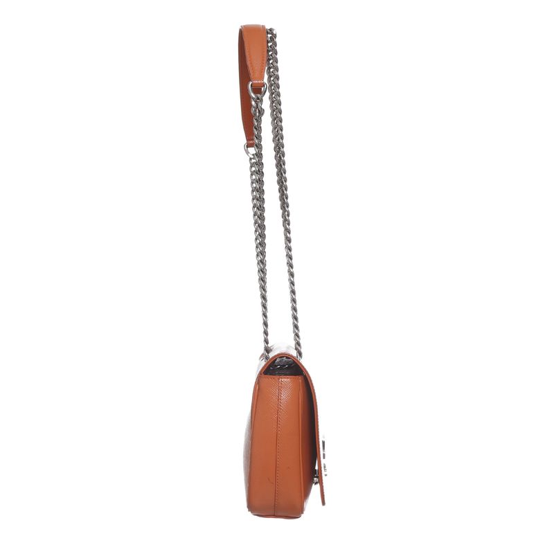 Bolsa-Prada-Couro-Saffiano-Laranja