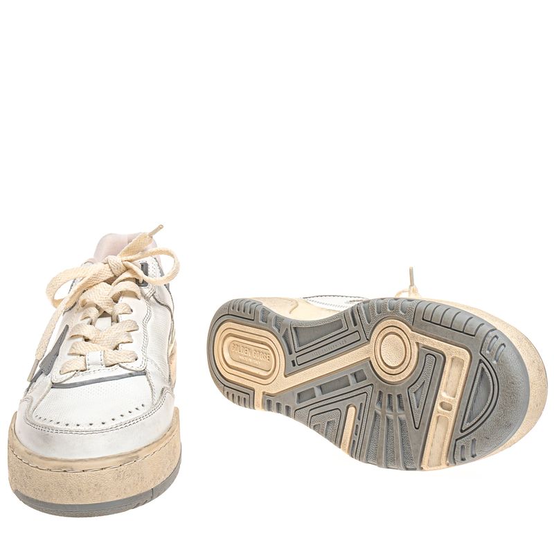 Tenis-Golden-Goose-Forty-Two-Branco-e-Cinza-