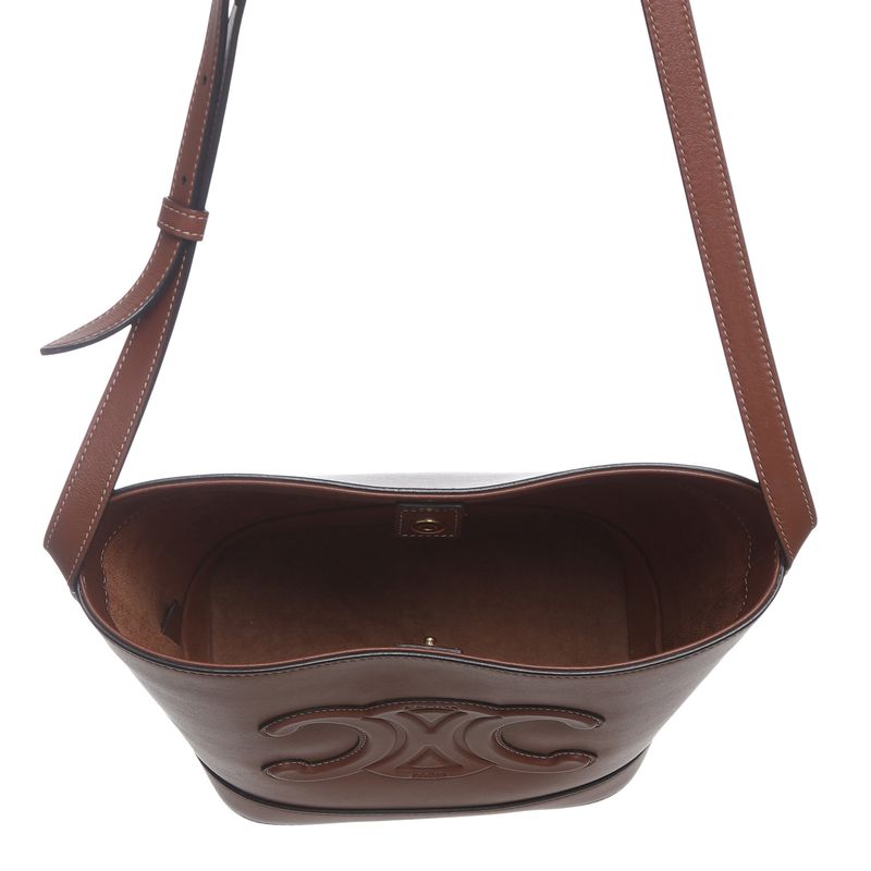 Bolsa-Celine-Bucket-Couro-Caramelo-
