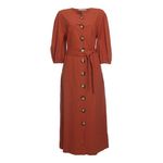 Vestido-Clemence-com-Cinto-Botoes-Terracota