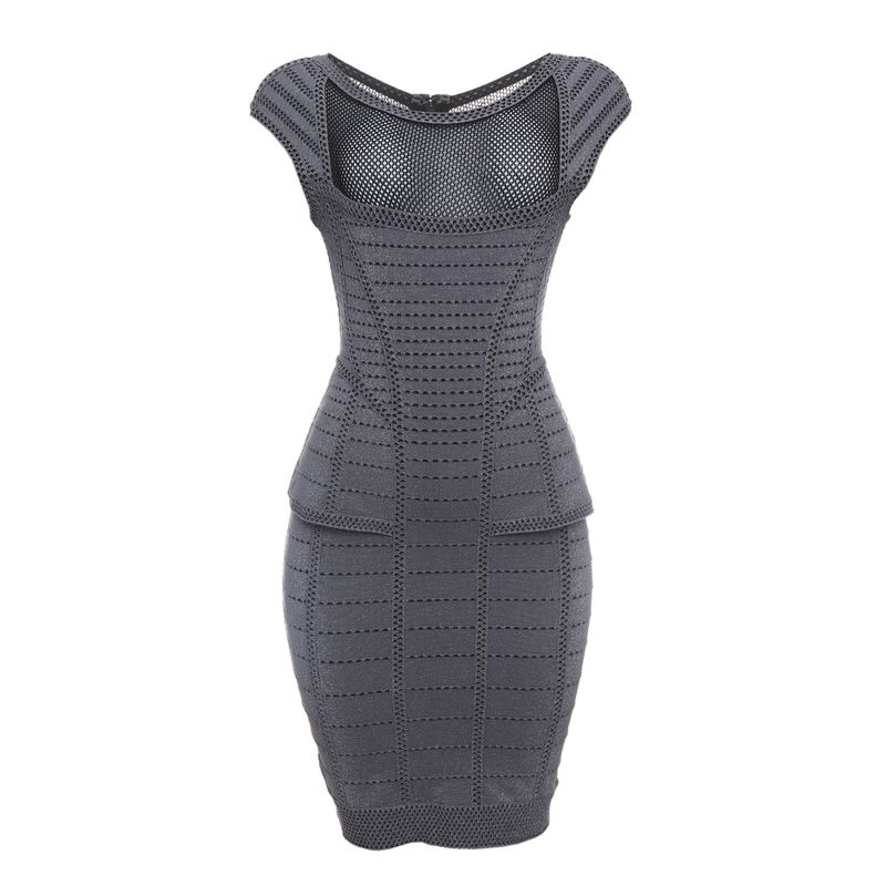 Vestido-Herve-Leger-Trico-Metalizado