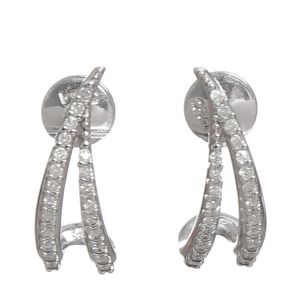 Brinco Vivara Afluente Brilhantes e Ouro Branco