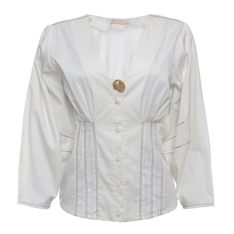 Camisa-Linnen-com-Pregas-Branca