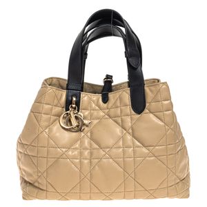 Bolsa Dior Toujours Bege e Preta