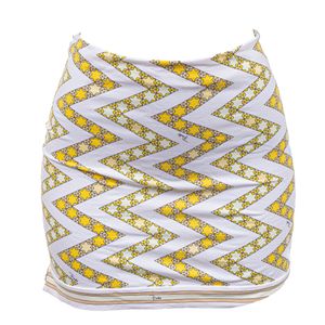 Saia Emilio Pucci Mini Estrelas Amarela