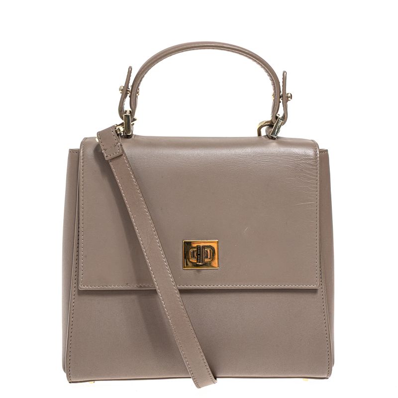 Bolsa-Hugo-Boss-Couro-Cinza-