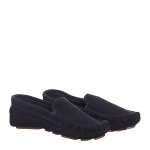 Mocassim Ludique Infantil Pala Lisa Camurça Azul
