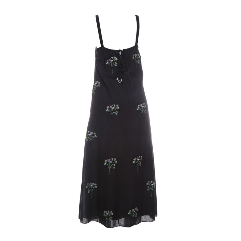 Vestido-Cris-Barros-Bordado-Flor-Preto