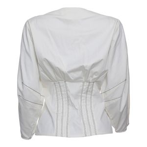 Camisa Linnen com Pregas Branca