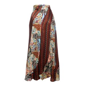 Saia Missoni Estampada Marrom