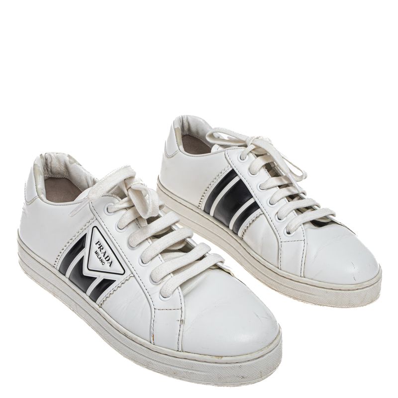 Tenis-Prada-Couro-Branco-e-Preto-