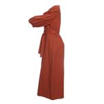 Vestido-Clemence-com-Cinto-Botoes-Terracota