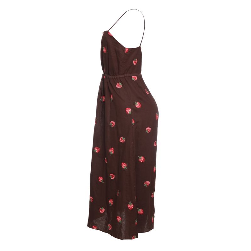 Vestido-Cris-Barros-Bordado-Morango-Marrom