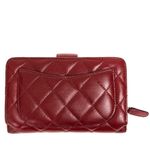 Carteira-Chanel-Lambskin-Matelasse-Vermelha-