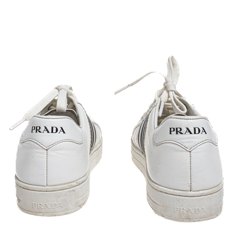 Tenis-Prada-Couro-Branco-e-Preto-