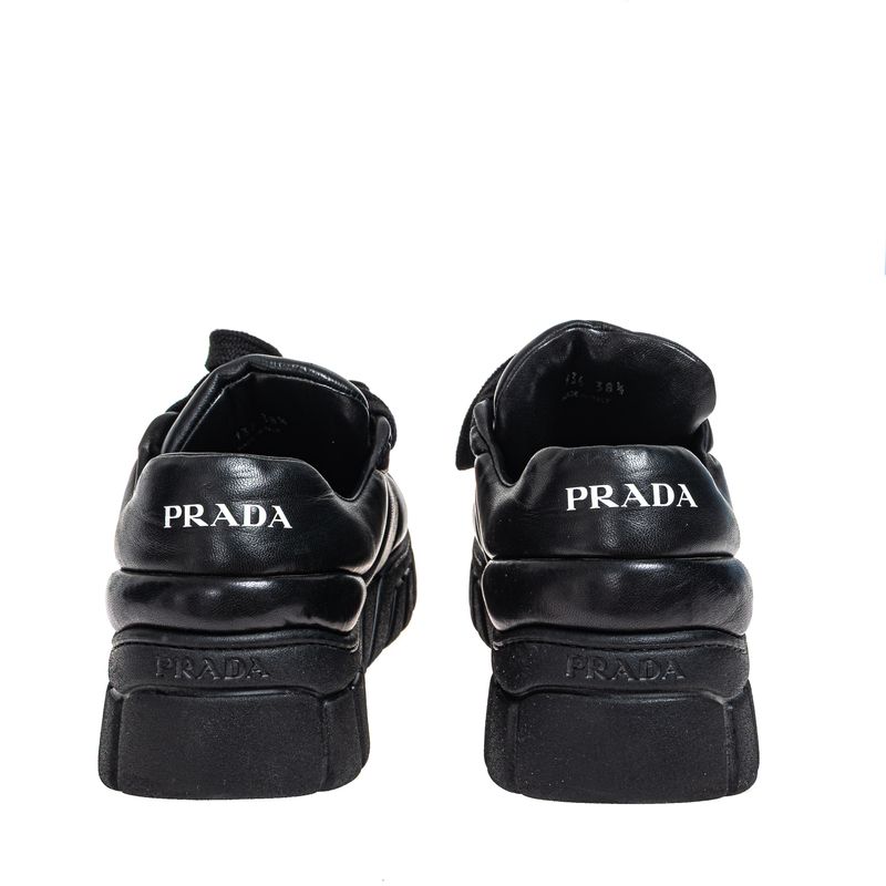 Tenis-Prada-Puffer-Couro-Preto-
