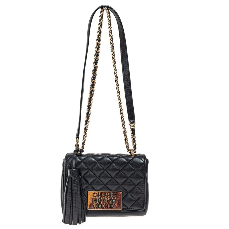 Bolsa-Carolina-Herrera-Couro-Preto-