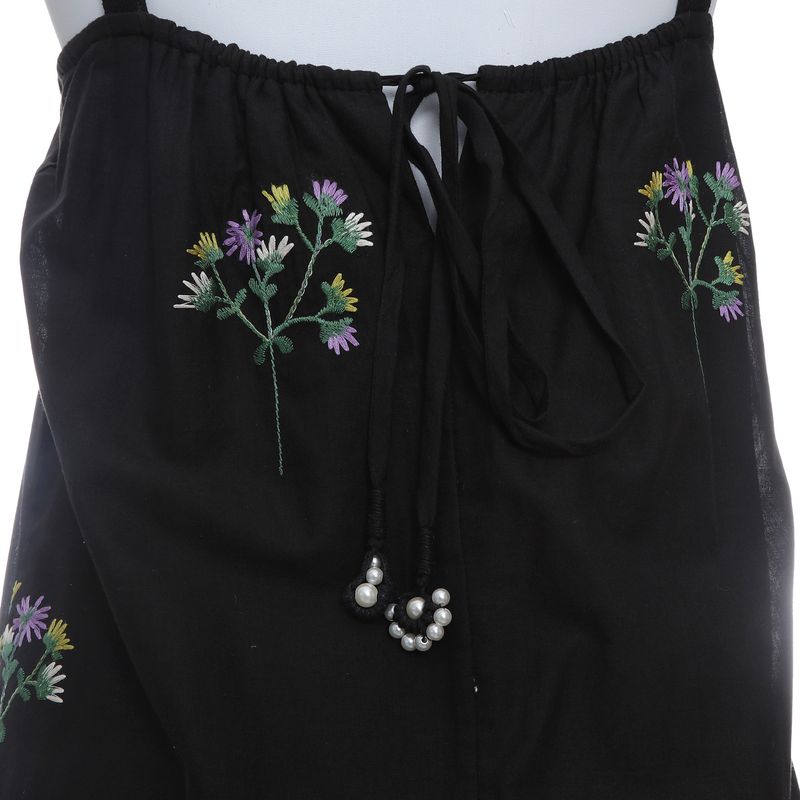 Vestido-Cris-Barros-Bordado-Flor-Preto