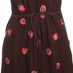 Vestido-Cris-Barros-Bordado-Morango-Marrom