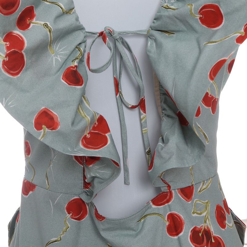Vestido-Adriana-Degreas-Estampado-Cerejas-Verde