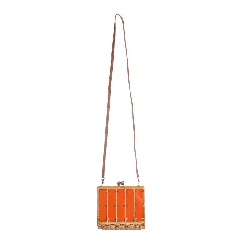 Bolsa-Serpui-Acrilico-Laranja-e-Palha