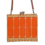 Bolsa-Serpui-Acrilico-Laranja-e-Palha