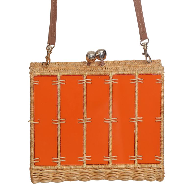 Bolsa-Serpui-Acrilico-Laranja-e-Palha