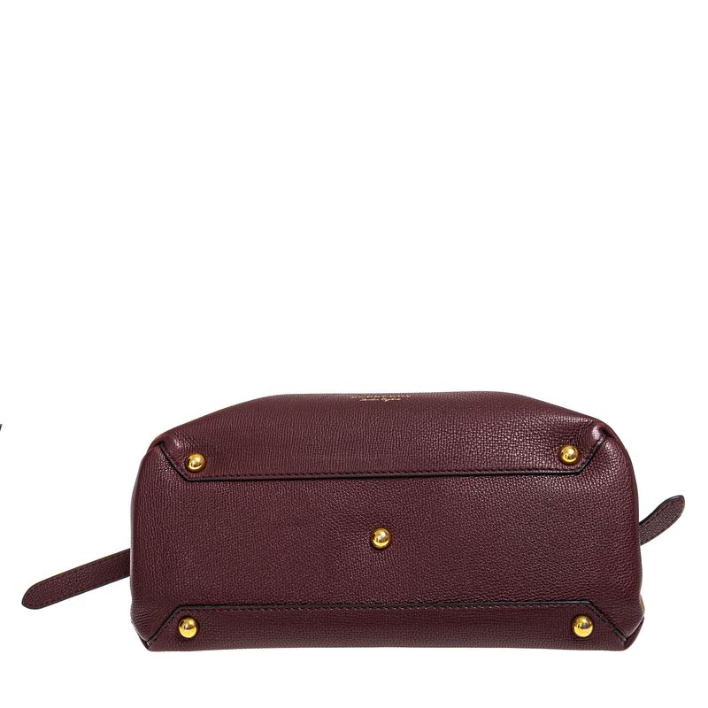Bolsa-Burberry-Camberley-House-Check-Couro-Bordo