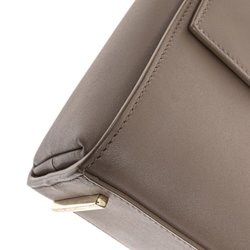 Bolsa-Hugo-Boss-Couro-Cinza-