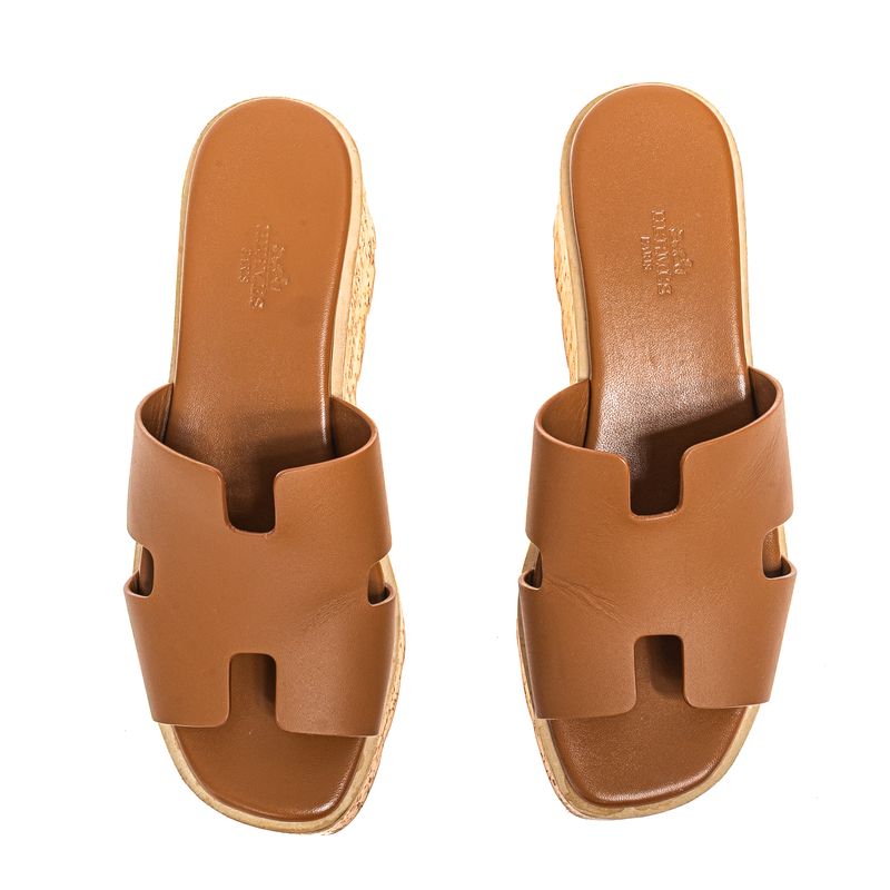 Sandalia-Hermes-Eze-30-Marrom-