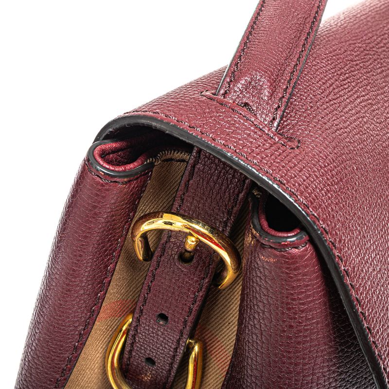 Bolsa-Burberry-Camberley-House-Check-Couro-Bordo