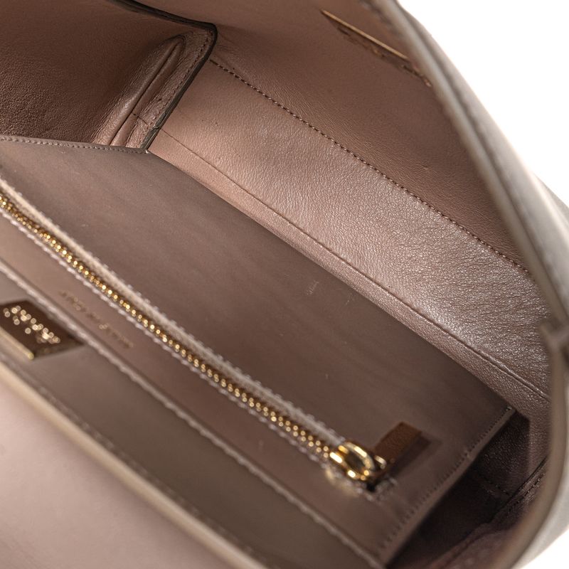 Bolsa-Hugo-Boss-Couro-Cinza-