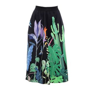Saia Etoiles Estampada Preta