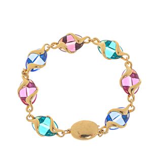 Pulseira Swarovski Vintage Colorida