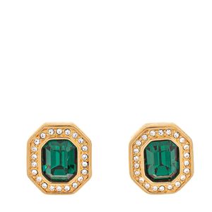 Brinco Swarovski Vintage Cristal Verde