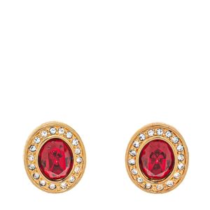 Brinco Swarovski Vintage Cristal Vermelho