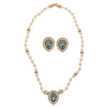 Conjunto-Swarovski-Vintage-Perolas-e-Cristal-Azul-