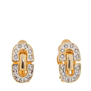 Brinco Vintage Dourado e Strass