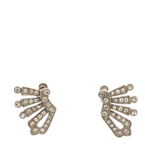 Brinco Vintage Strass Prateado