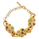 Pulseira-Cris-Barros-Dourada-e-Pedras-Coloridas