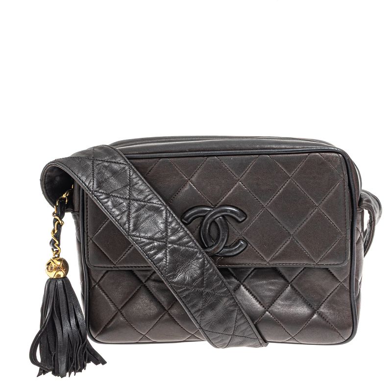 Bolsa-Chanel-Vintage-CC-Matelasse-Marrom