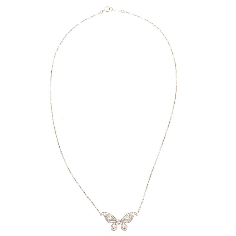 Colar-Tiffany---Co-Borboleta-Ouro-Branco-e-Diamantes-