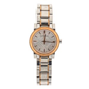 Relógio Burberry Metal Prateado e Rose