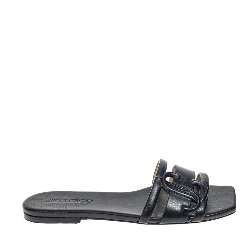 Sandalia-Jimmy-Choo-Rasteira-Couro-Preto