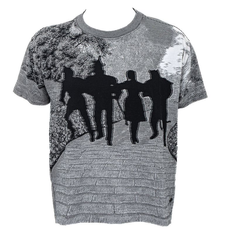 Camiseta-Louis-Vuitton-Cinza-Estampada-