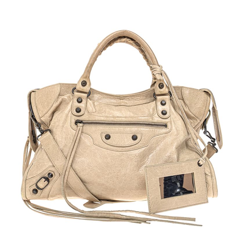 Bolsa-Balenciaga-Classic-City-Couro-Bege-