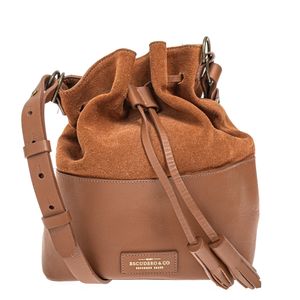 Bolsa Escudero & Co Bucket Couro Marrom