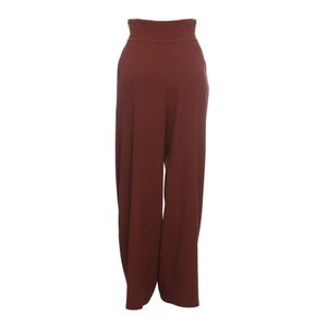 Calça Paula Raia Pregas Marrom