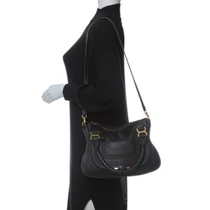 Bolsa Chloé Marcie Satchel Preta